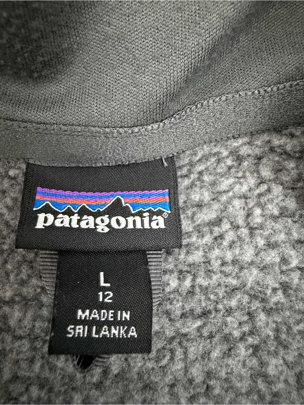 Patagonia Boy’s Grey Quarter Zip Fleece Pullover Jacket